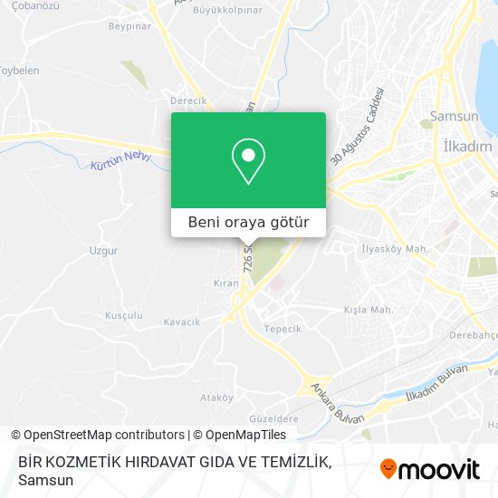 BİR KOZMETİK HIRDAVAT GIDA VE TEMİZLİK harita
