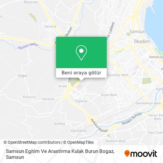 Samsun Egitim Ve Arastirma Kulak Burun Bogaz harita