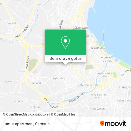 umut apartmanı harita