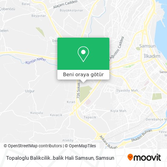 Topaloglu Balikcilik..balik Hali Samsun harita