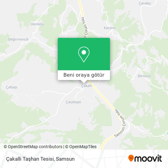 Çakalli Taşhan Tesisi harita