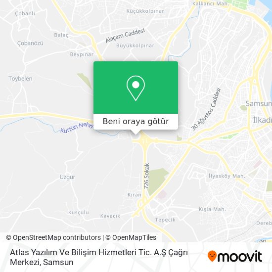 Atlas Yazılım Ve Bilişim Hizmetleri Tic. A.Ş Çağrı Merkezi harita