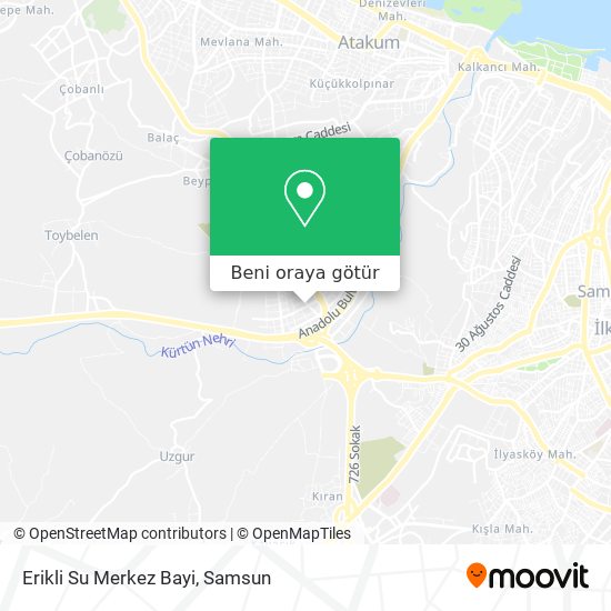 Erikli Su Merkez Bayi harita