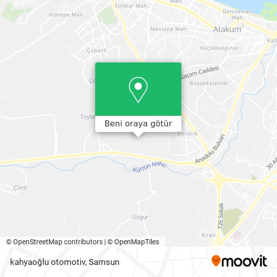 kahyaoğlu otomotiv harita