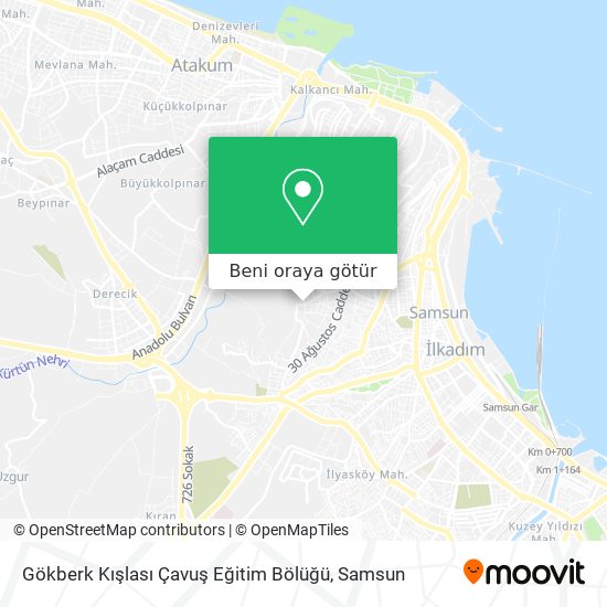 Gökberk Kışlası Çavuş Eğitim Bölüğü harita