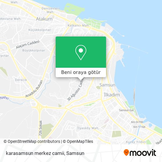 karasamsun merkez camii harita