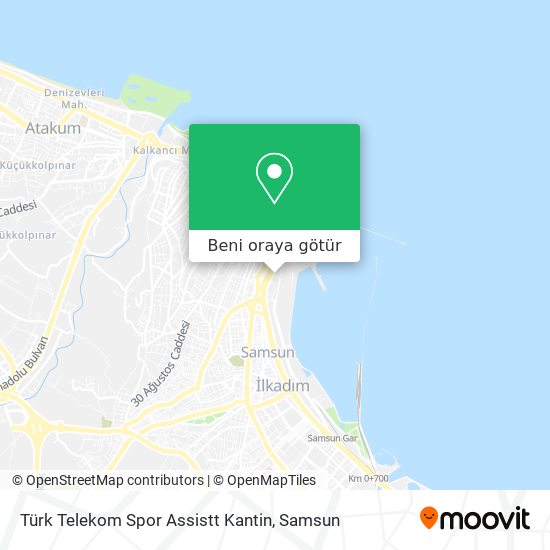 Türk Telekom Spor Assistt Kantin harita