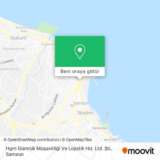 Hgm Gümrük Müşavirliği Ve Lojistik Hiz. Ltd. Şti. harita