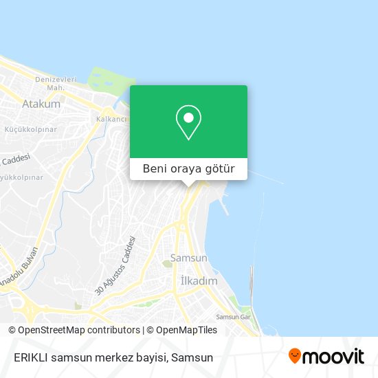 ERIKLI samsun merkez bayisi harita