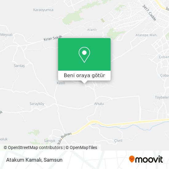 Atakum Kamalı harita