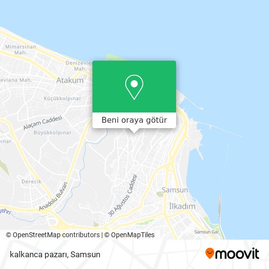 kalkanca pazarı harita
