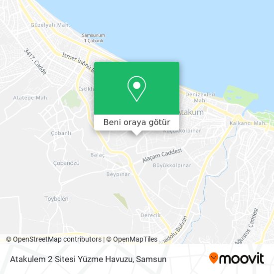 Atakulem 2 Sitesi Yüzme Havuzu harita