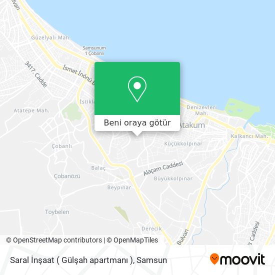 Saral İnşaat  ( Gülşah apartmanı ) harita