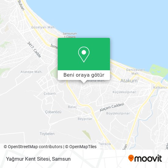 Yağmur Kent Sitesi harita