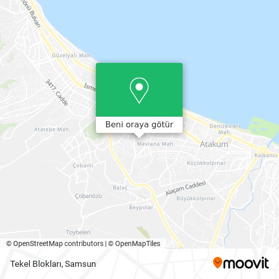 Tekel Blokları harita