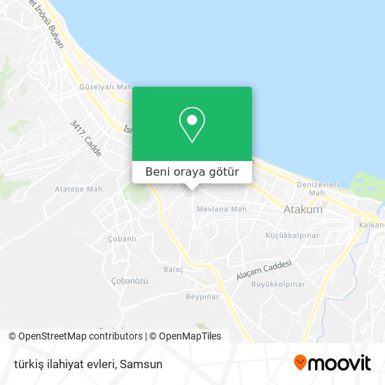 türkiş ilahiyat evleri harita