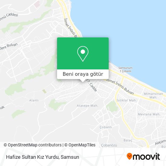 Hafize Sultan Kız Yurdu harita