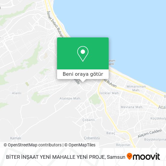 BİTER İNŞAAT YENİ MAHALLE YENİ PROJE harita