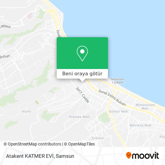Atakent KATMER EVİ harita