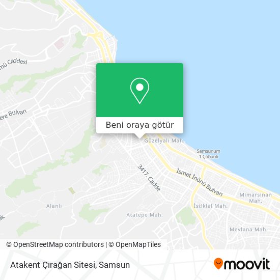 Atakent Çırağan Sitesi harita