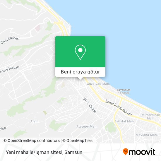 Yeni mahalle/İşman sitesi harita
