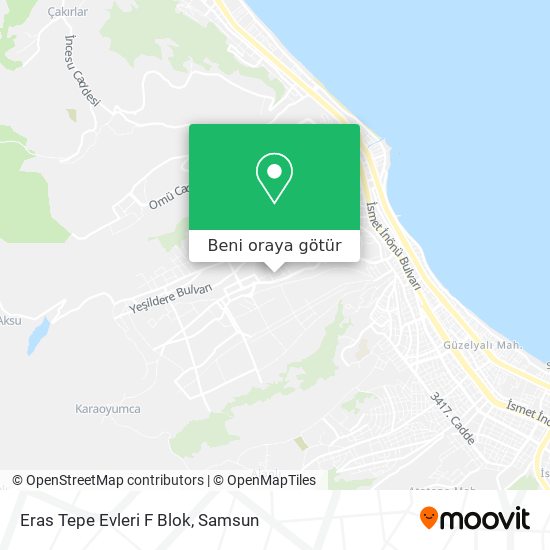 Eras Tepe Evleri F Blok harita