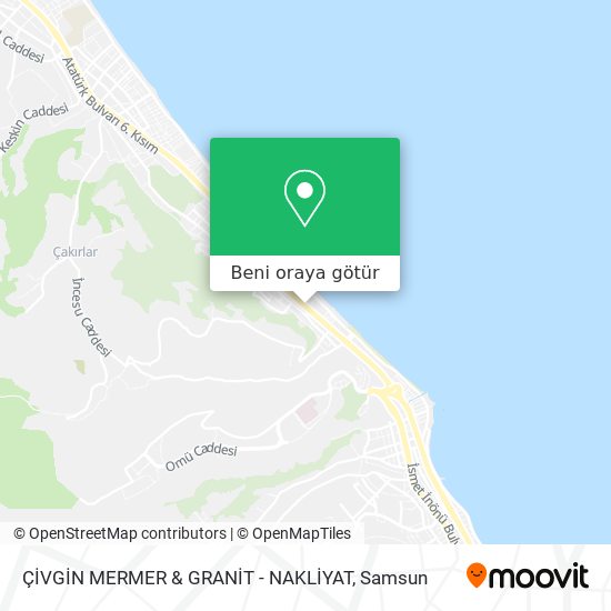 ÇİVGİN MERMER & GRANİT - NAKLİYAT harita