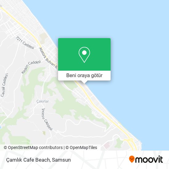 Çamlık Cafe Beach harita