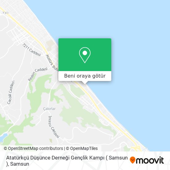 Atatürkçü Düşünce Derneği Gençlik Kampı ( Samsun ) harita