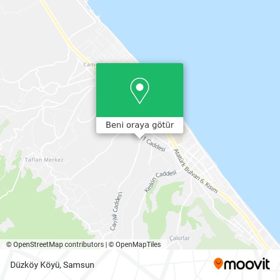 Düzköy Köyü harita