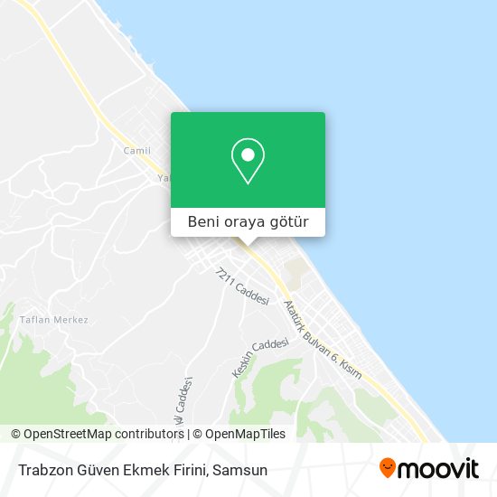 Trabzon Güven Ekmek Firini harita