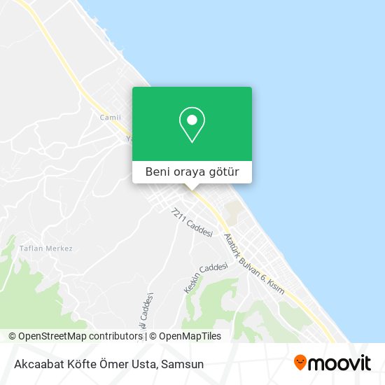 Akcaabat Köfte Ömer Usta harita