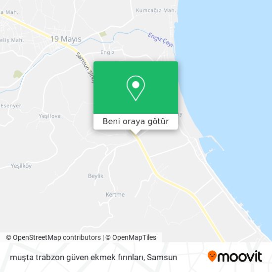 muşta trabzon güven ekmek fırınları harita