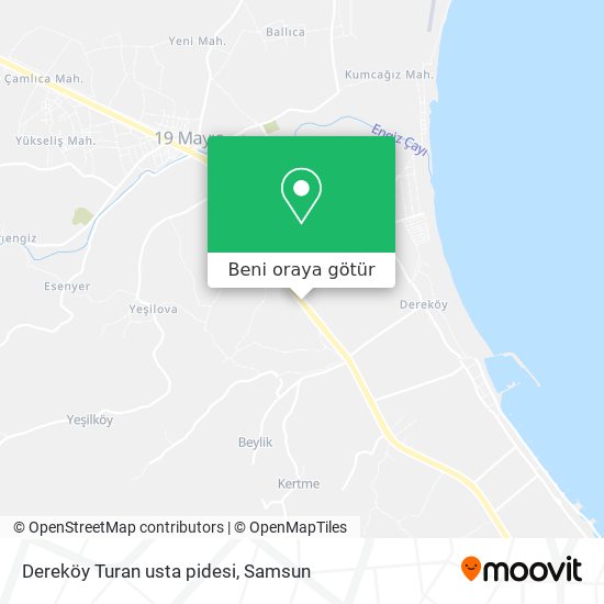 Dereköy Turan usta pidesi harita