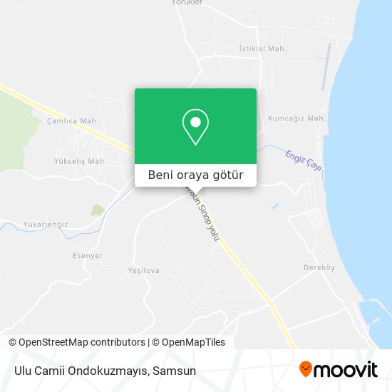 Ulu Camii Ondokuzmayıs harita