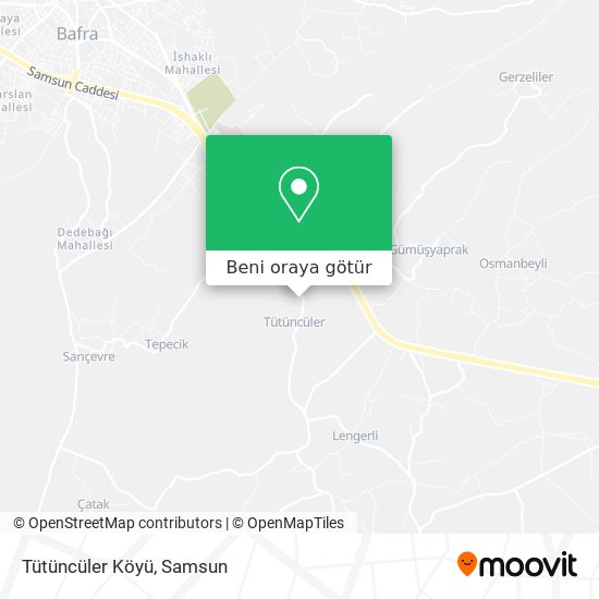 Tütüncüler Köyü harita