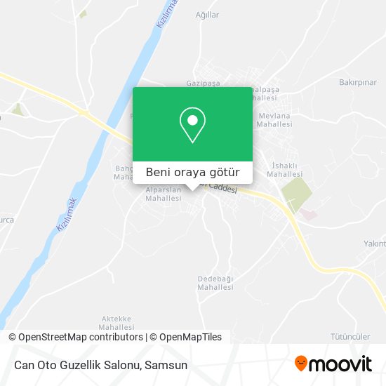Can Oto Guzellik Salonu harita