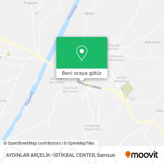 AYDINLAR ARÇELİK–İSTİKBAL CENTER harita