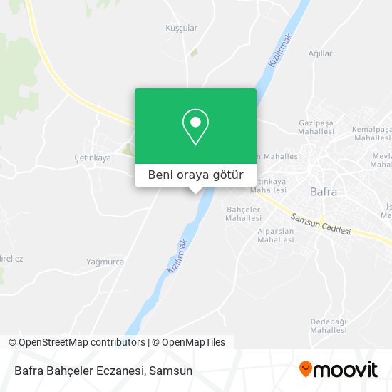 Bafra Bahçeler Eczanesi harita