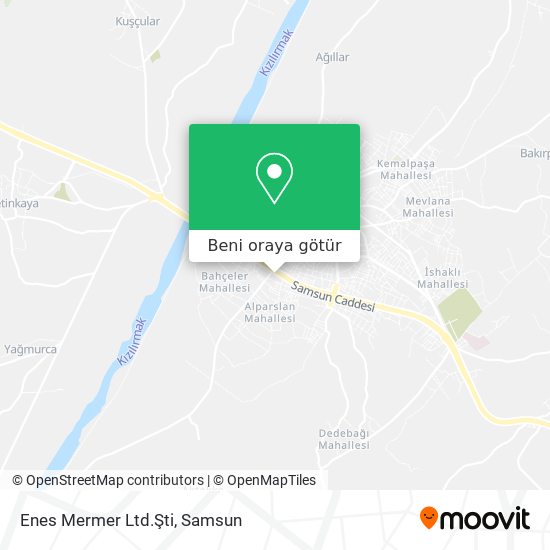 Enes Mermer Ltd.Şti harita