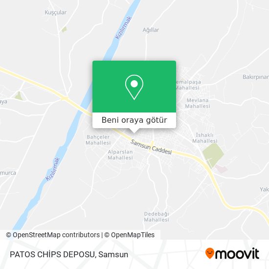 PATOS CHİPS DEPOSU harita