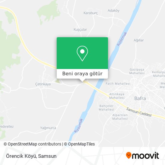 Örencik Köyü harita