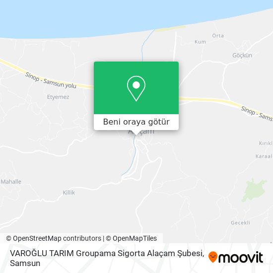 VAROĞLU TARIM Groupama Sigorta Alaçam Şubesi harita