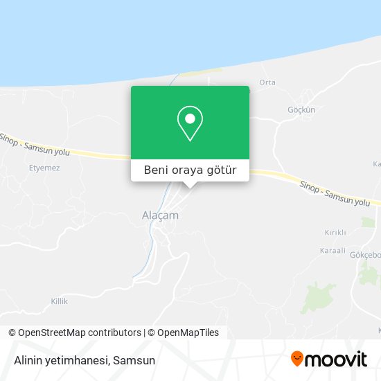 Alinin yetimhanesi harita