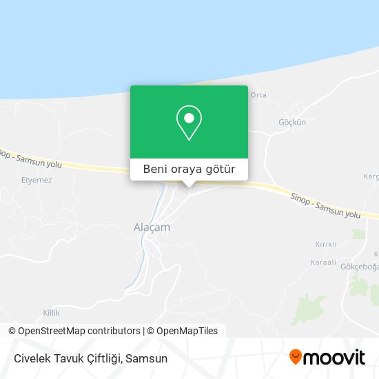 Civelek Tavuk Çiftliği harita