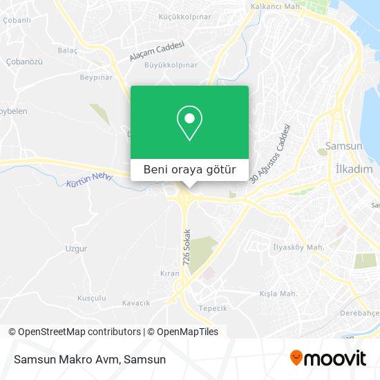 Samsun Makro Avm harita