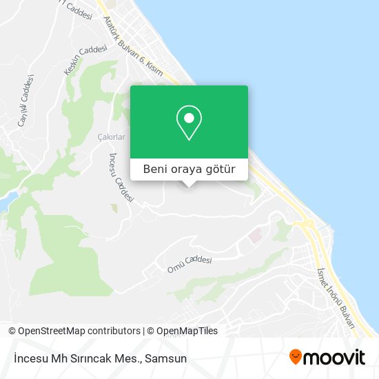 İncesu Mh Sırıncak Mes. harita