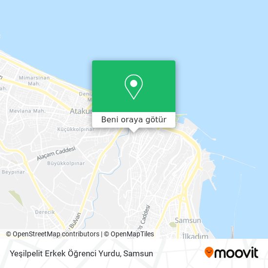 Yeşilpelit Erkek Öğrenci Yurdu harita