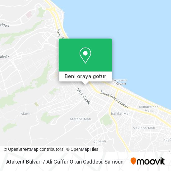 Atakent Bulvarı / Ali Gaffar Okan Caddesi harita