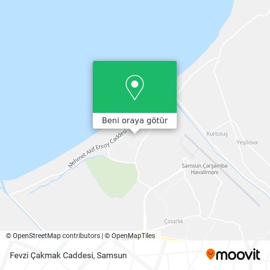 Fevzi Çakmak Caddesi harita
